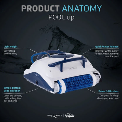 Nautilus Pool up Robotic Pool Cleaner, 26 FT