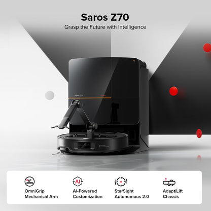 Roborock Saros Z70 Robot Vacuum with OmniGrip™ Mechanical Arm