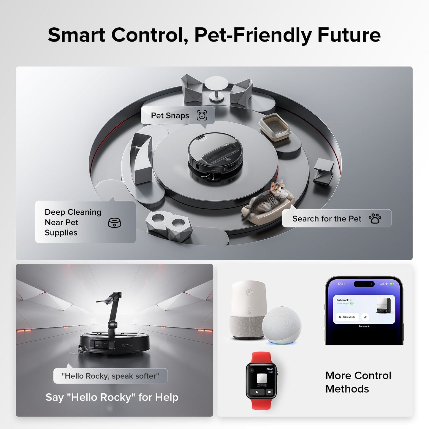 Roborock Saros Z70 Robot Vacuum with OmniGrip™ Mechanical Arm