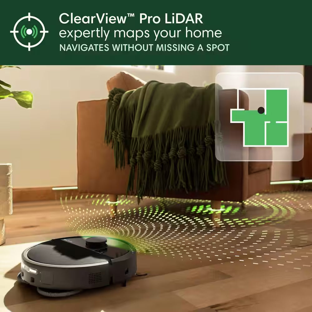 Roomba 505 Combo 13.8 In. Robotic Vacuum and Mop plus with Smart Navigation plus Autowash Dock​ in Black