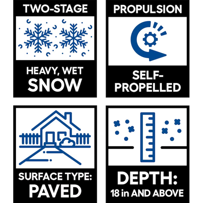 Yb6770 26.0-In Two-Stage 212.0-Cc Self-Propelled Gas Snow Blower