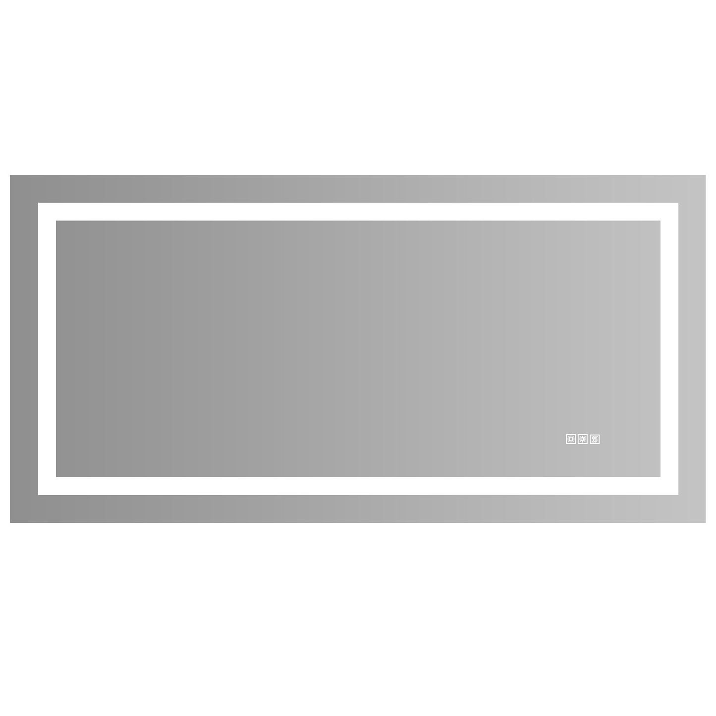 LED Bathroom Mirror 72x36 Inch with lights, anti-Fog & Dimming Led Bathroom Vanity Mirror